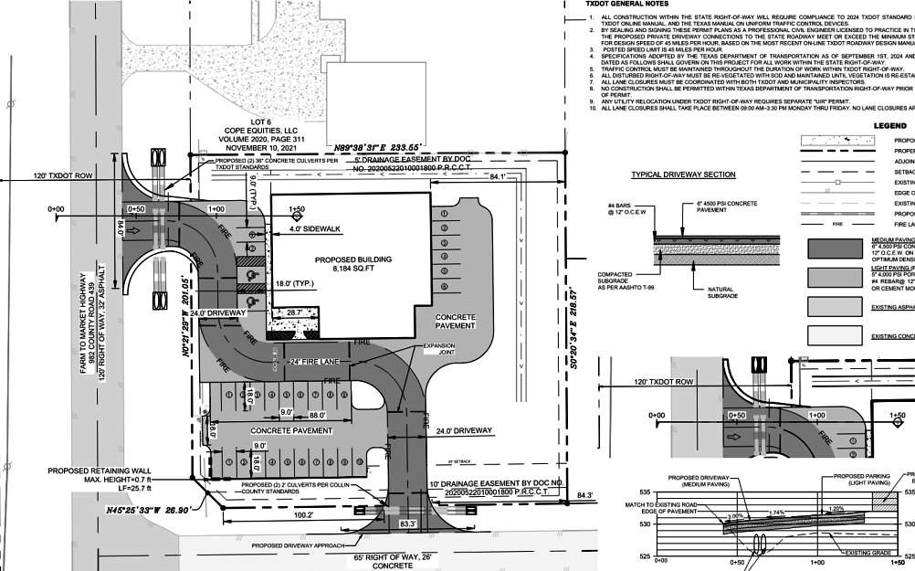 Paving plan, Princeton TX