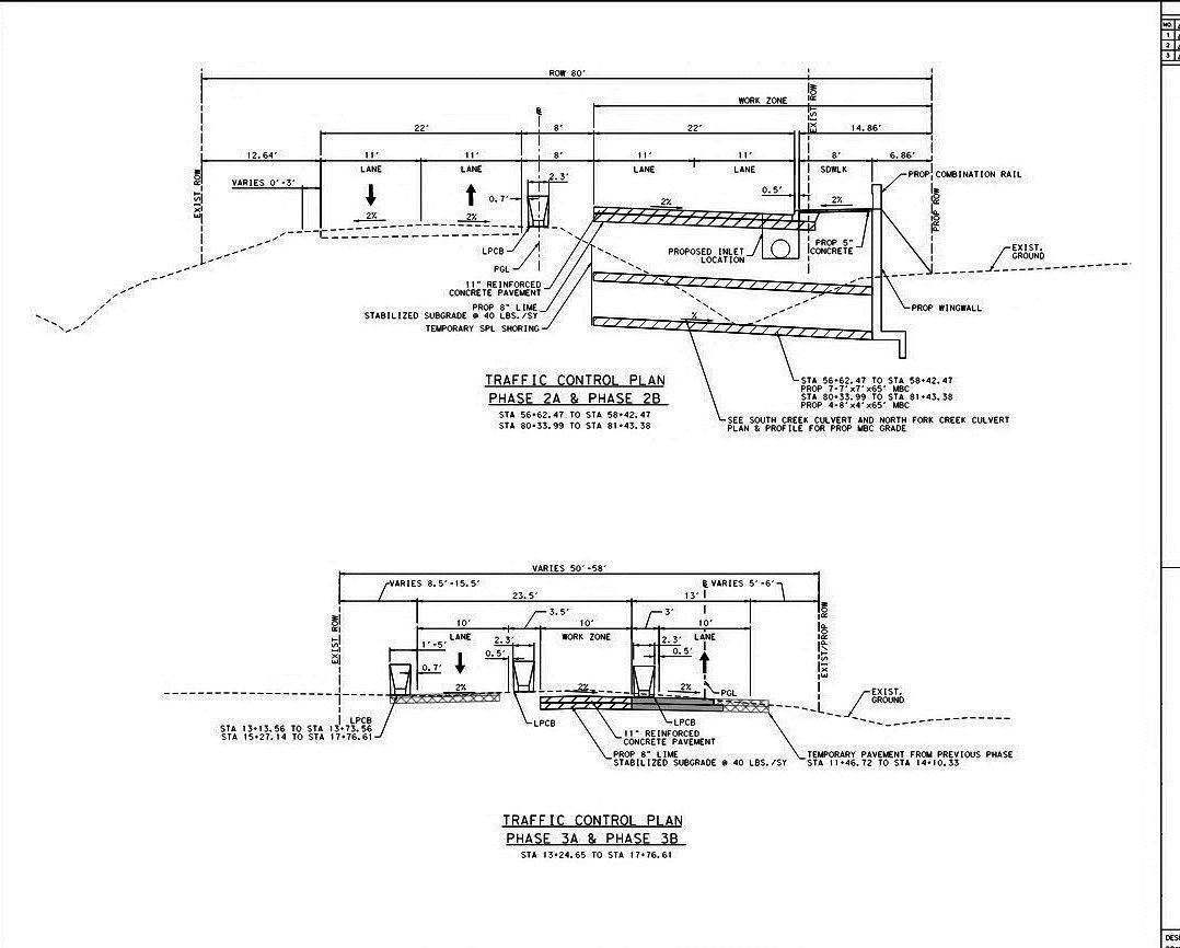 Typical section sheet